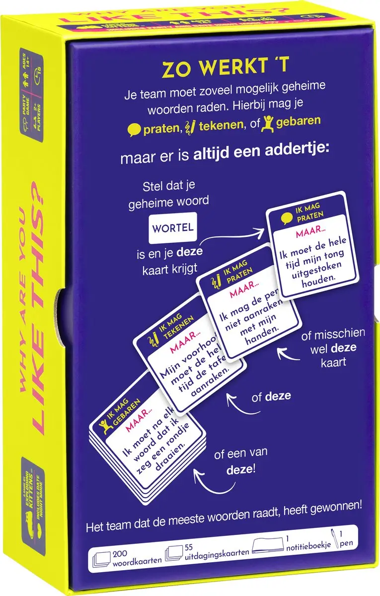 Exploding Kittens Why Are You Like This? Partyspel - 2+ spelers