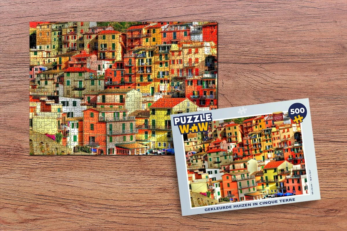 PuzzleWow Legpuzzel Cinque Terre 500 Stuks