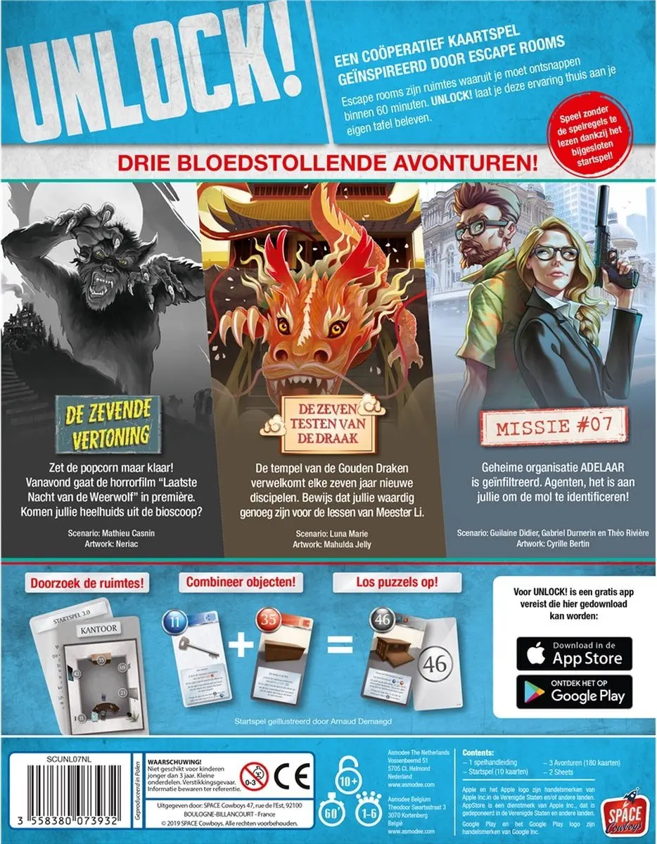 Space Cowboys Unlock! 7 Epische Avonturen SPC13-007 - Escape Room Spel - afbeelding 6 van 6