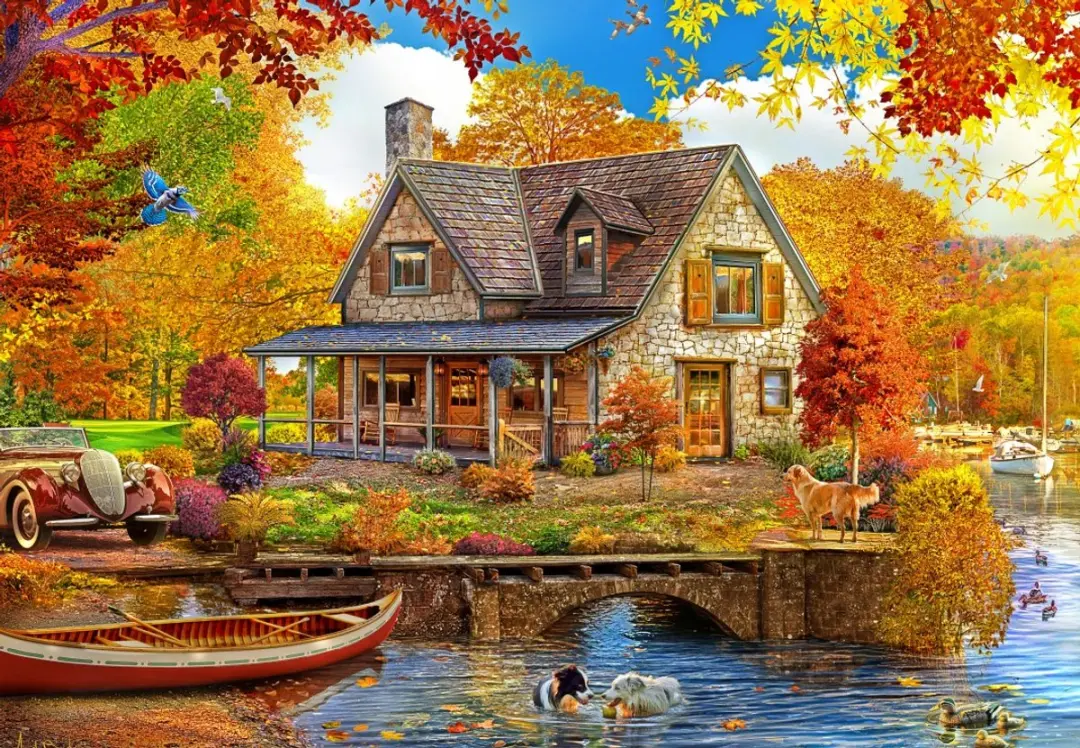 Bluebird Puzzle legpuzzel Lake House