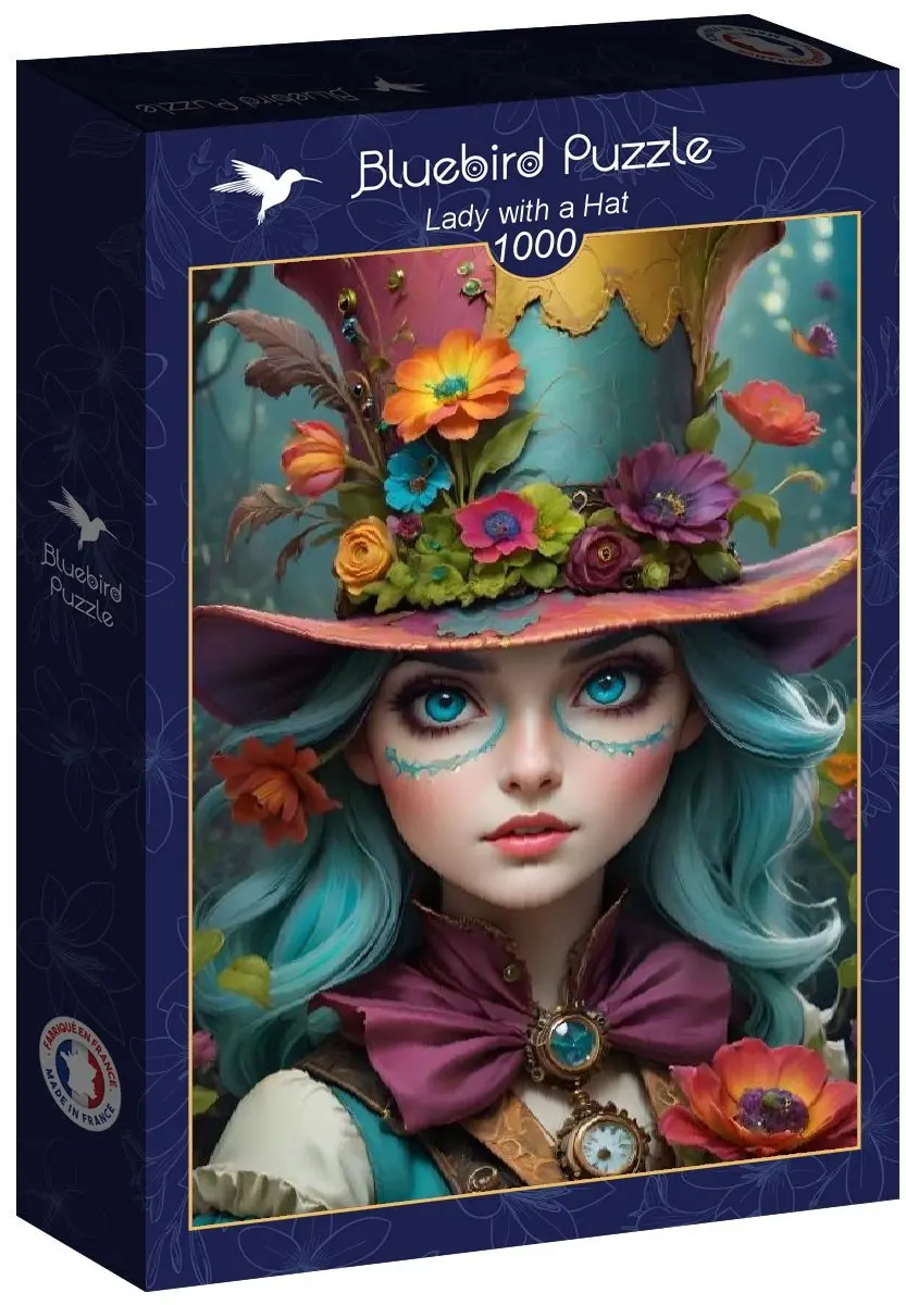 Bluebird Puzzle Lady with a Hat 1000 Stuks - Meerkleurig