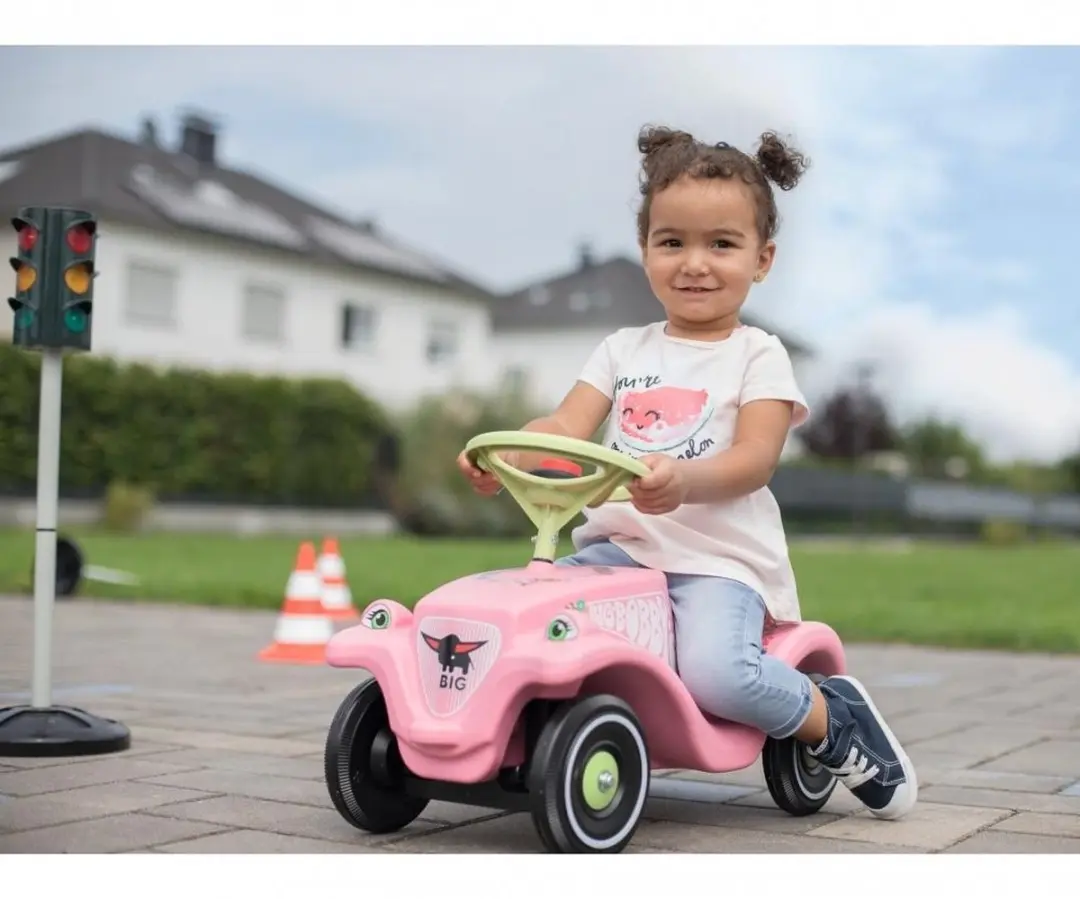 BIG Bobby Car Classic Flower Loopauto - Rood