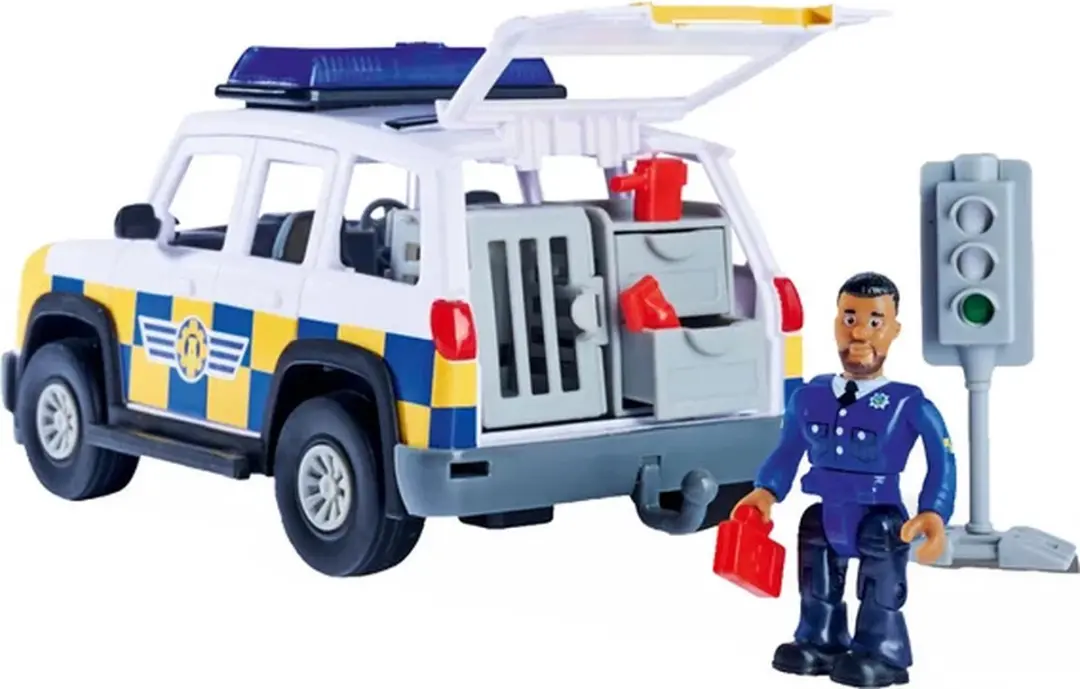 Simba Brandweerman Sam Politieauto - Malcolm - Meerkleurig - afbeelding 6 van 6