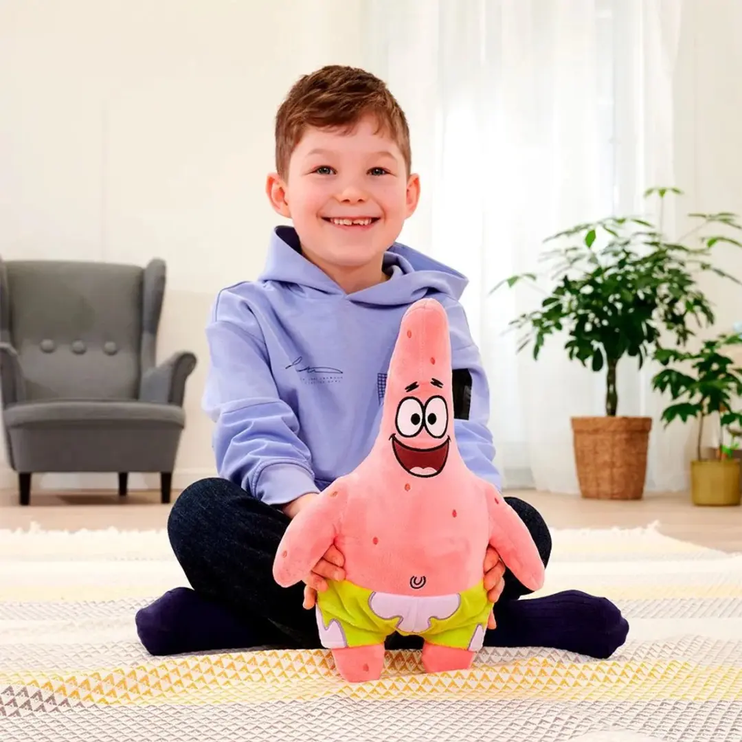 Simba SpongeBob SquarePants Knuffel Patrick 35cm - Roze/Geel/Paars