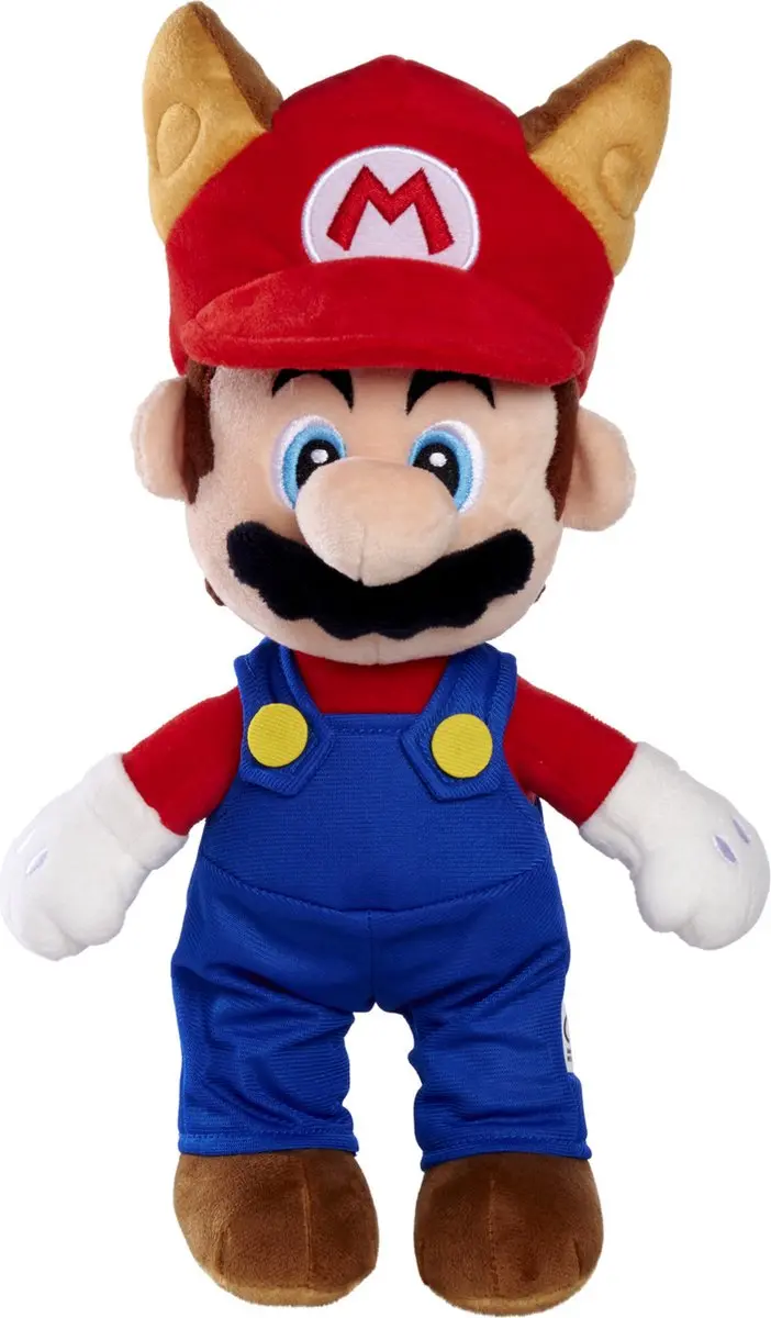 Simba Super Mario Racoon Wasbeer Knuffel 30cm