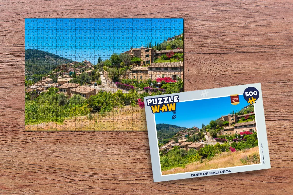 PuzzleWow Mallorca Legpuzzel 500 Stuks - Multicolor