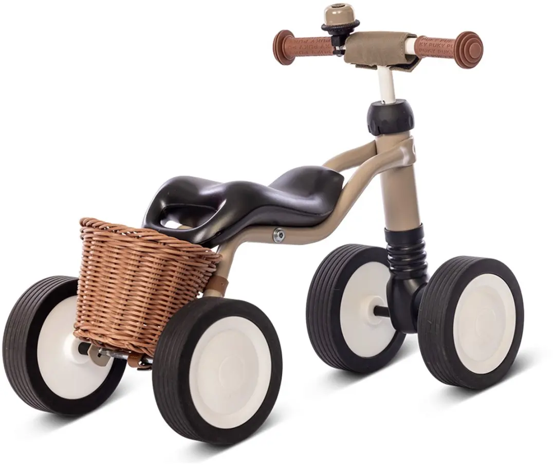Loopfiets - Puky Wutsch - Beige - Met mandje en fietsbel - Vanaf 1,5 jaar