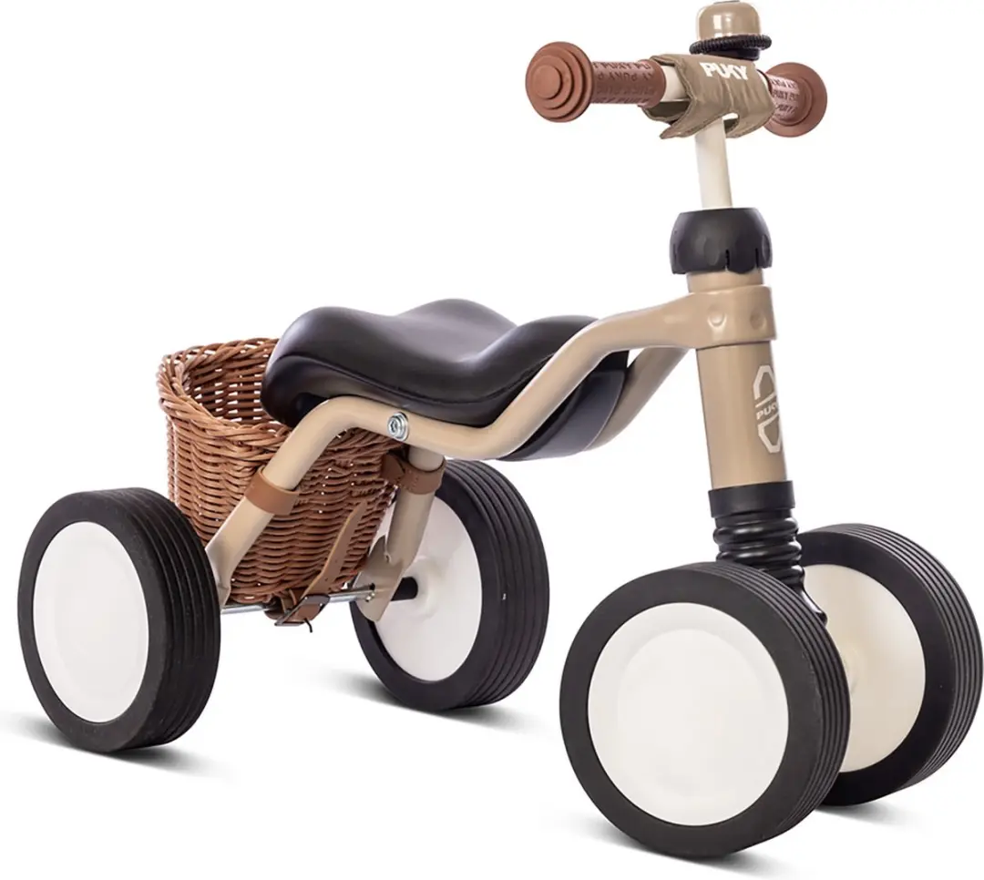 Loopfiets - Puky Wutsch - Beige - Met mandje en fietsbel - Vanaf 1,5 jaar