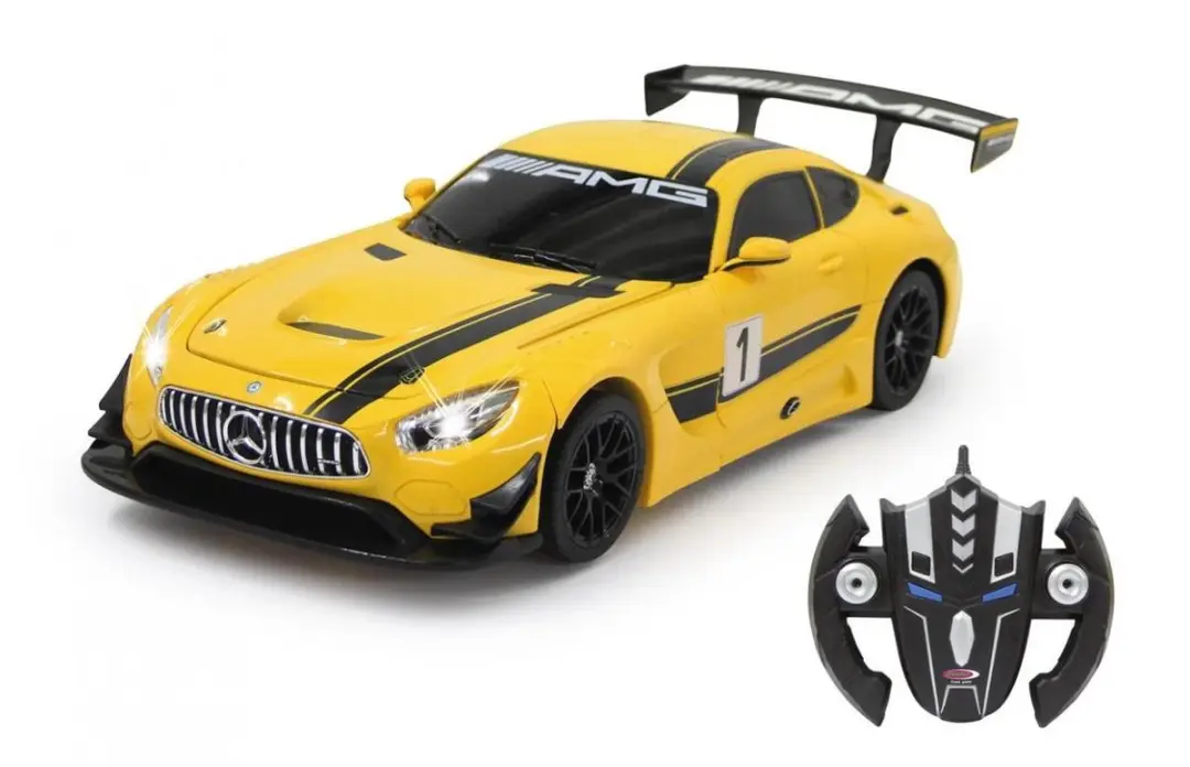 Jamara RC Auto Mercedes-Benz AMG GT3 Transformer Geel 1:14 - 2,4GHz