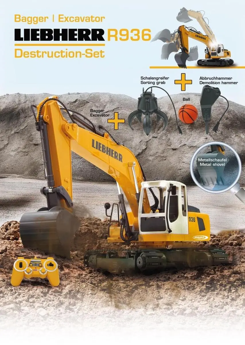 Jamara Liebherr R936 RC Graafmachine 1:20 - Multi