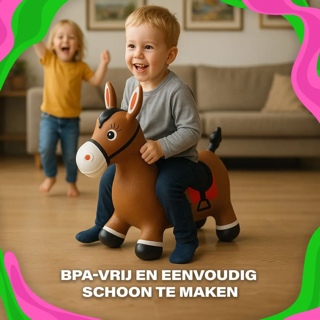 Jamara Skippybal Junior Paard - 27cm - Bruin