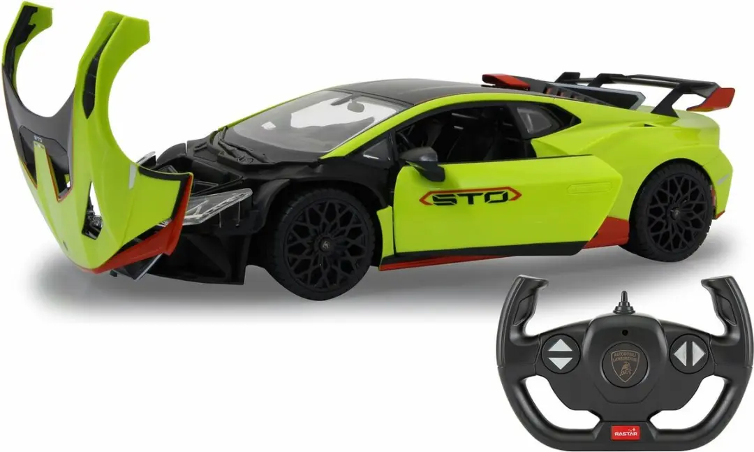 Jamara RC voertuig Auto - 402125 RC Sport Auto - Lamborghini Huracan STO - Groen RC Model Kant en Klaar - 1:14 Bestuurbare Auto