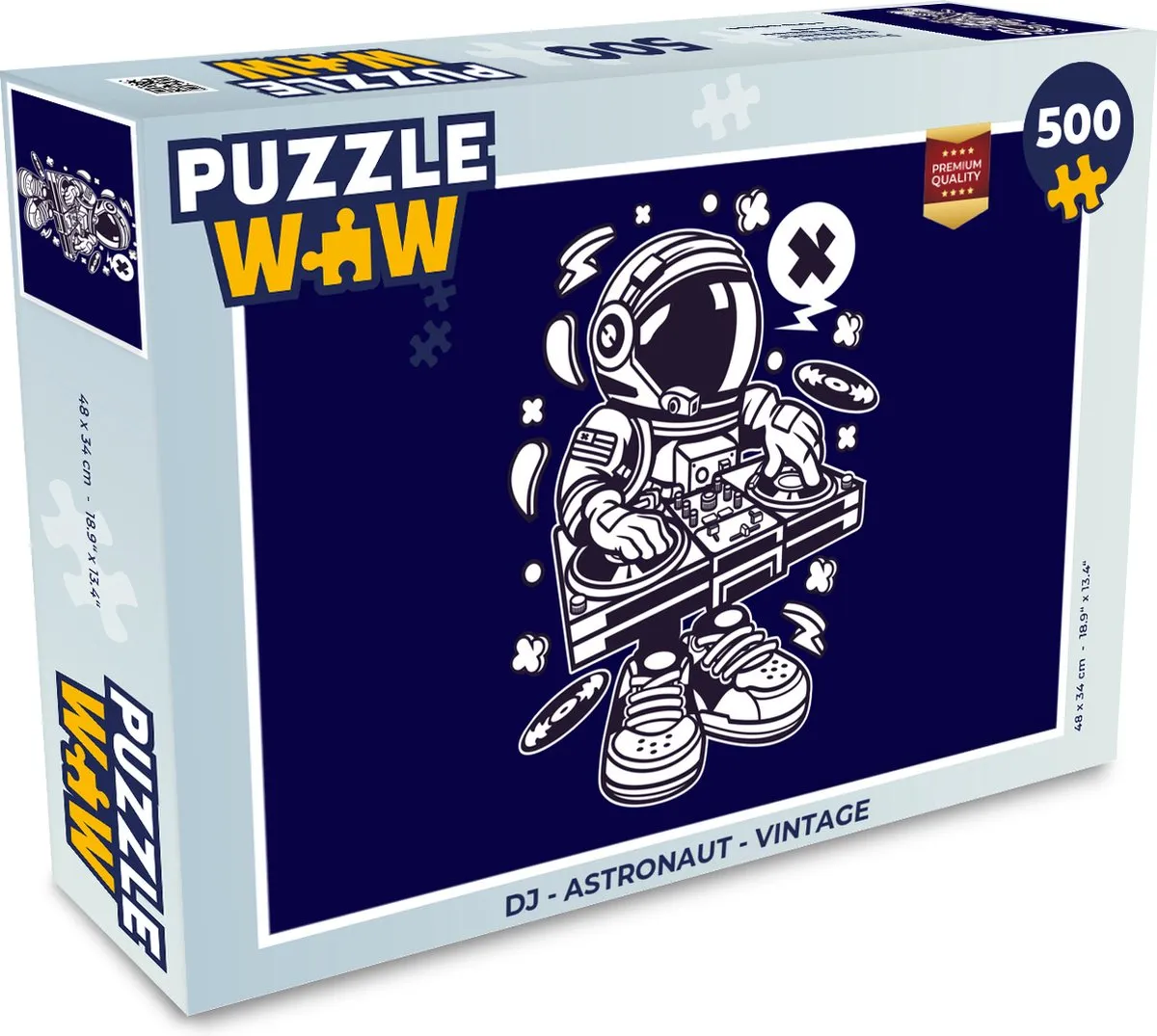 PuzzleWow DJ Astronaut Legpuzzel 500 Stuks
