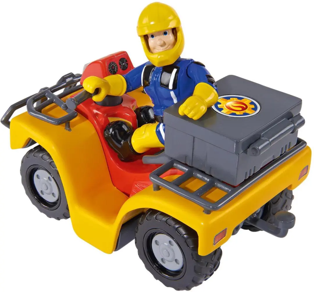 Simba Brandweerman Sam Quadbike Mercury Speelgoedvoertuig - Rood/Grijs/Zwart/Geel