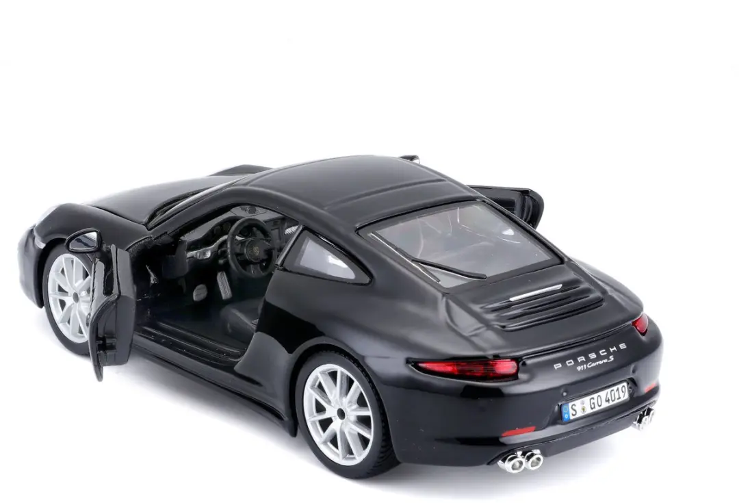 Bburago Porsche 911 Carrera S zwart modelauto 1:24