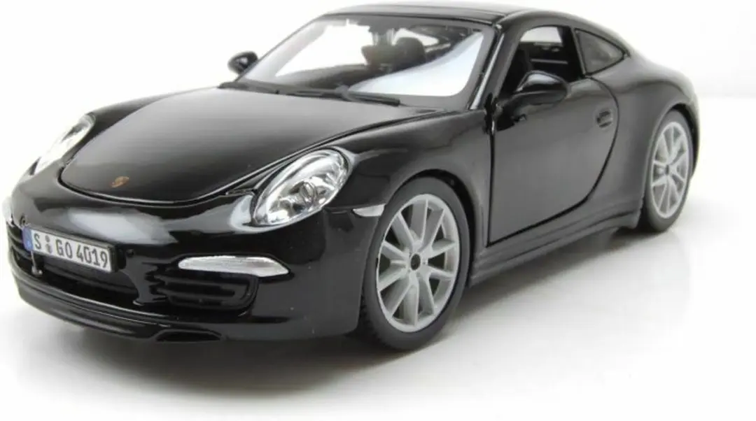Bburago Porsche 911 Carrera S zwart modelauto 1:24