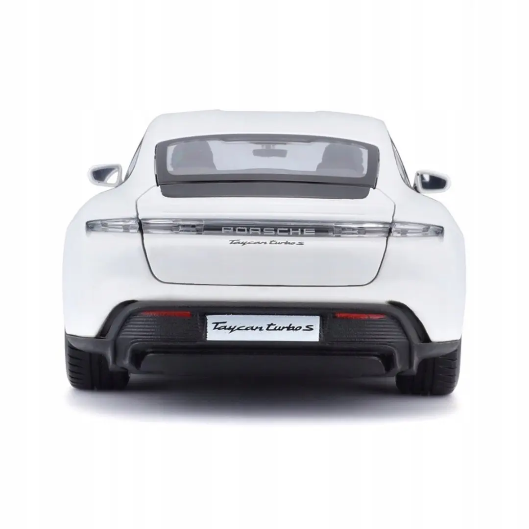 Bburago Porsche Taycan Turbo S 1:24 Modelauto - Wit