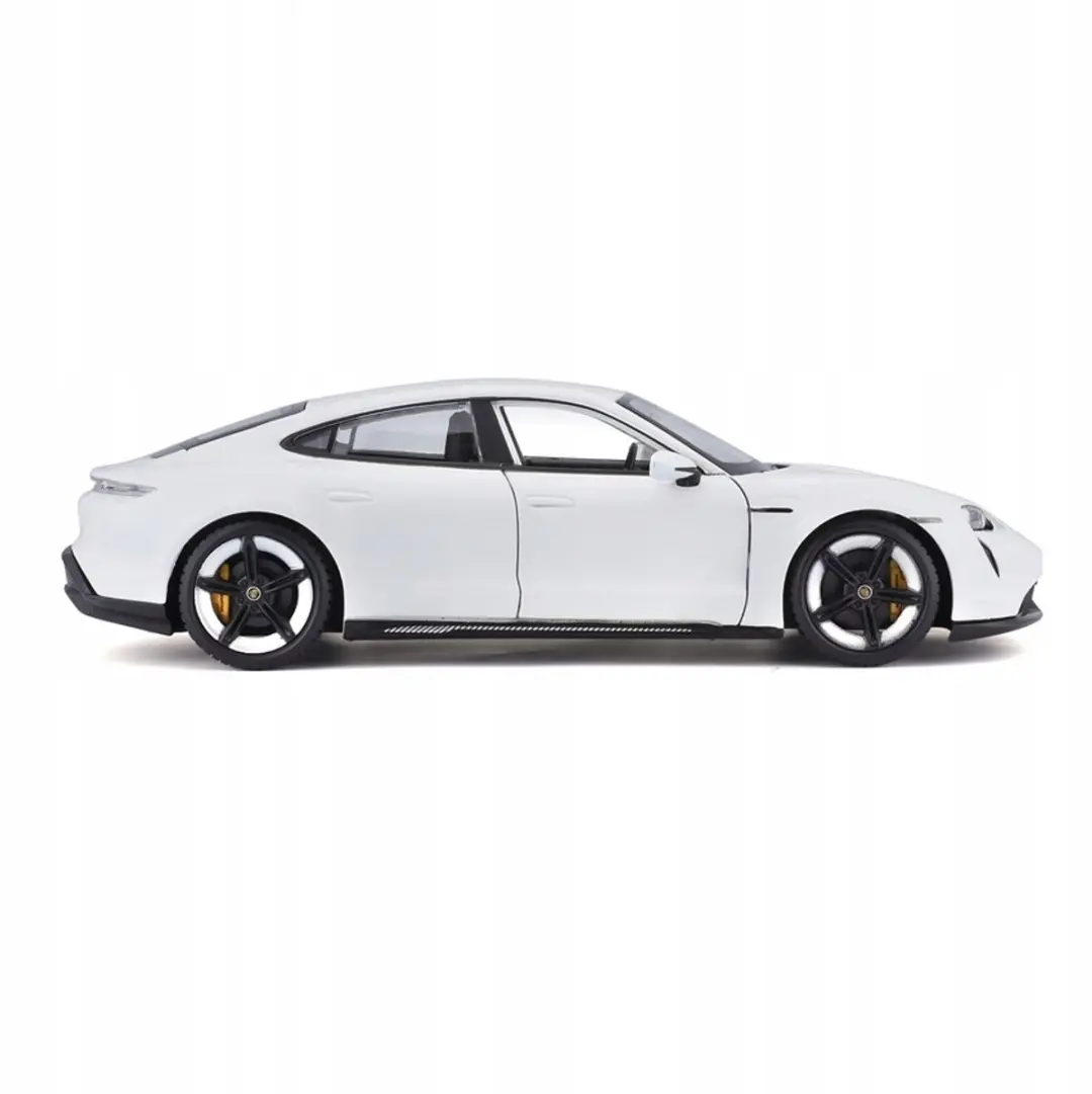 Bburago Porsche Taycan Turbo S 1:24 Modelauto - Wit