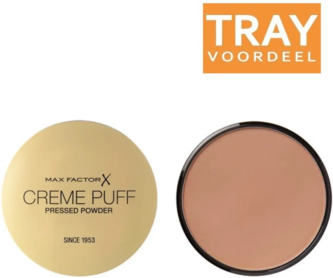 MAX FACTOR CREME PUFF 42 DEEP BEIGE PRESSED POWDER POEDER 3 X 14 GRAM