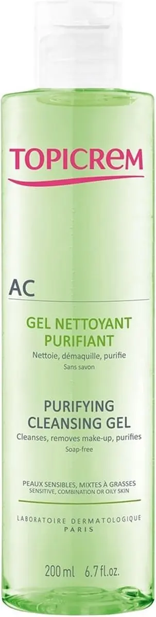 Topicrem Ac Purifying Cleansing Gel 200ml - 200 Stuks