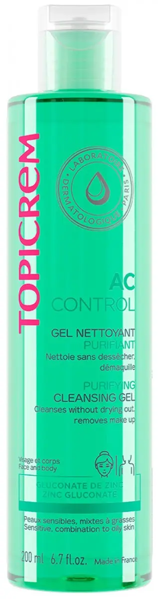 Topicrem Ac Purifying Cleansing Gel 200ml - 200 Stuks