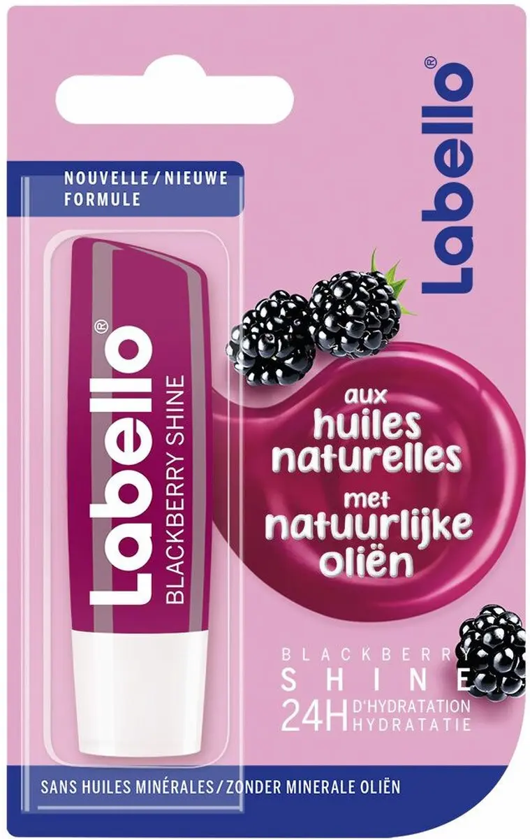Labello Blackberry Shine Lippenbalsem - 24 Stuks - afbeelding 6 van 6