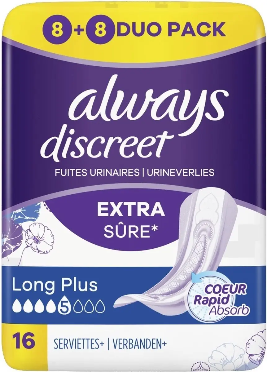 Always Discreet Maandverband Long Plus