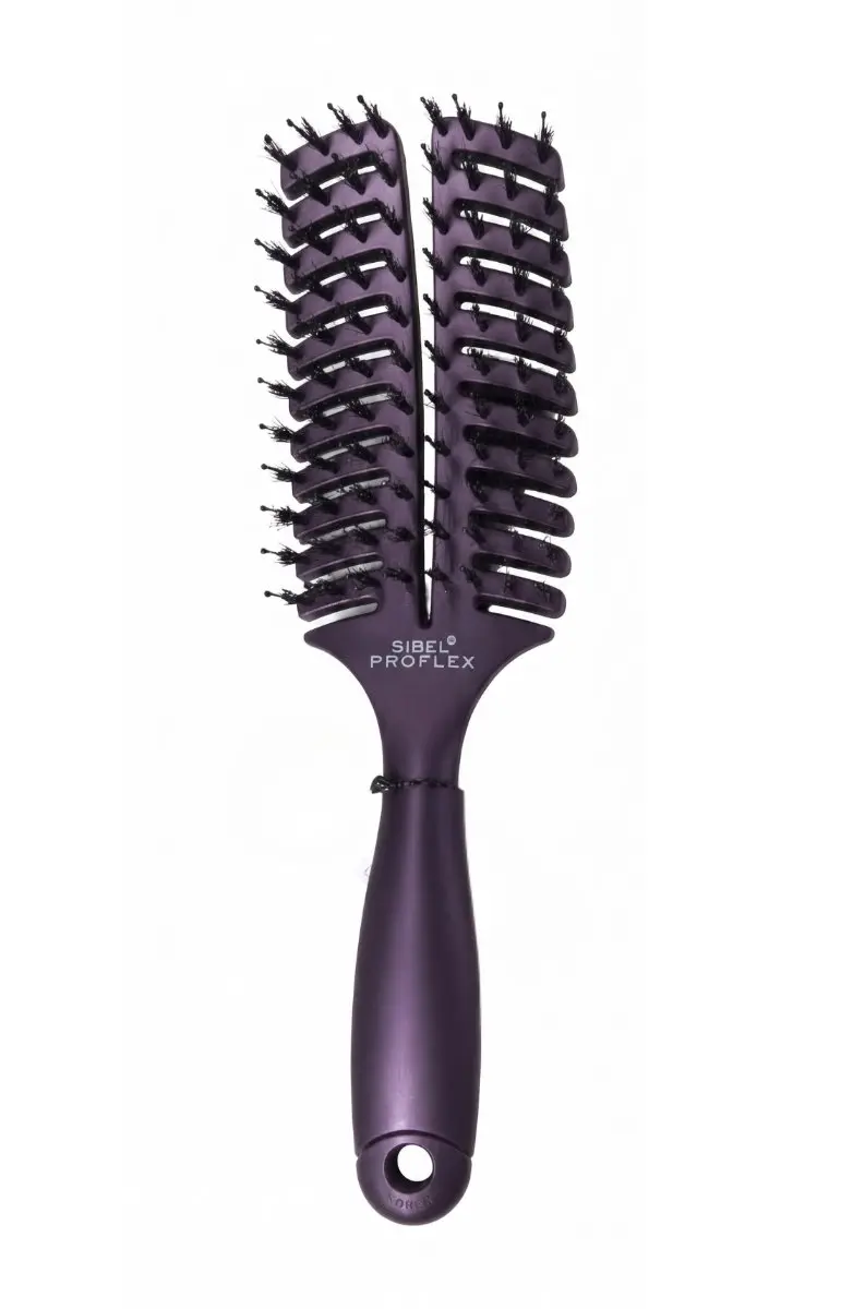 Sibel Proflex Haarborstel Burgundy -Small