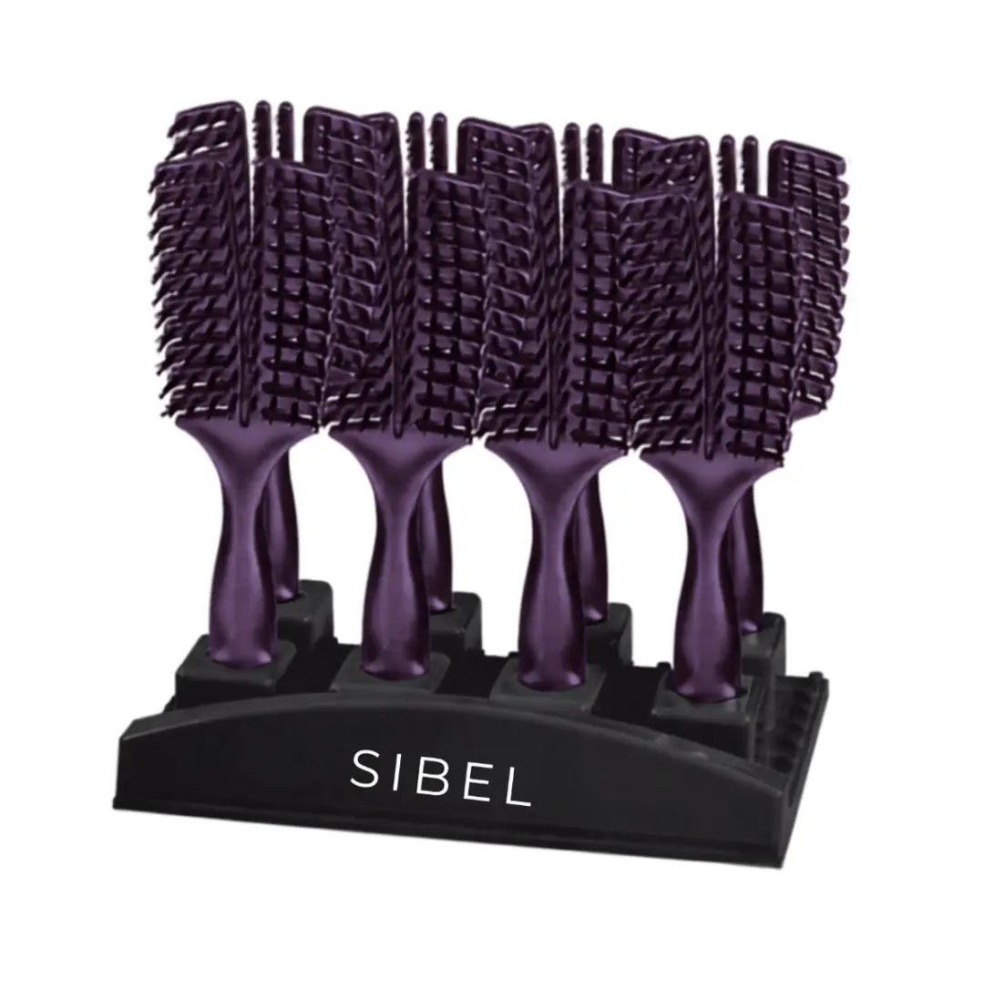 Sibel Proflex Haarborstel Display -Burgundy