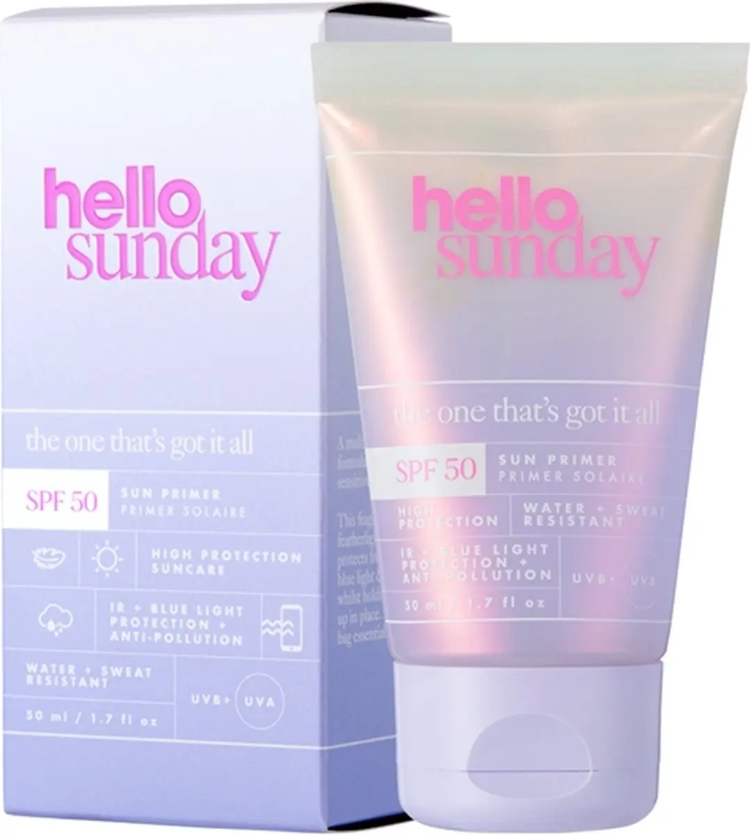 Hello Sunday The One That's Got It All Sun Primer SPF50 50ml - afbeelding 2 van 3