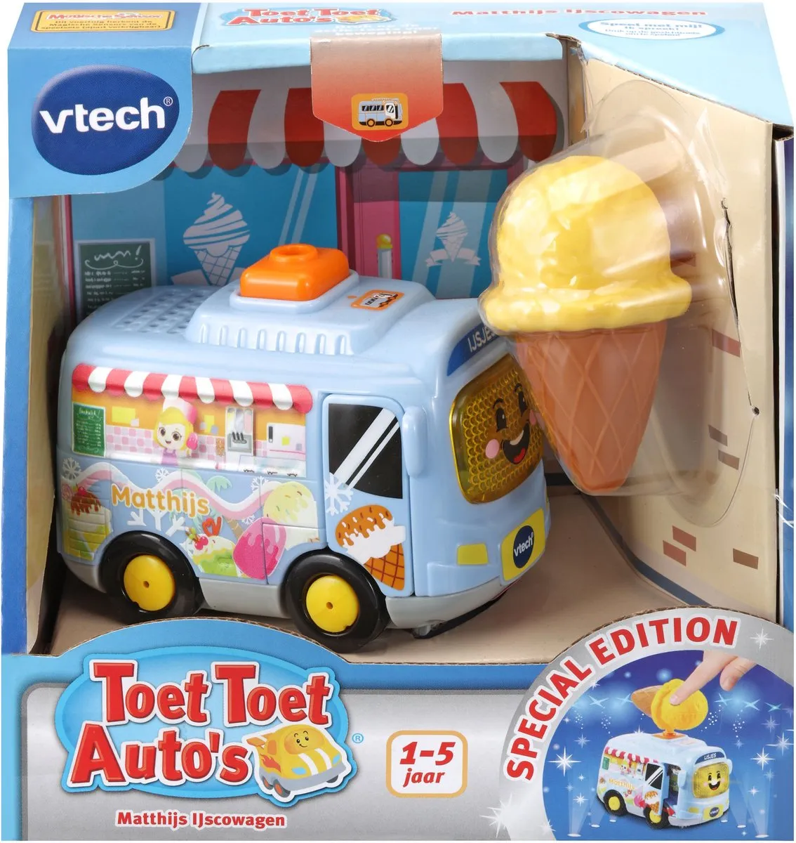 VTech Toet Toet Auto Matthijs IJscowagen - Lichtblauw