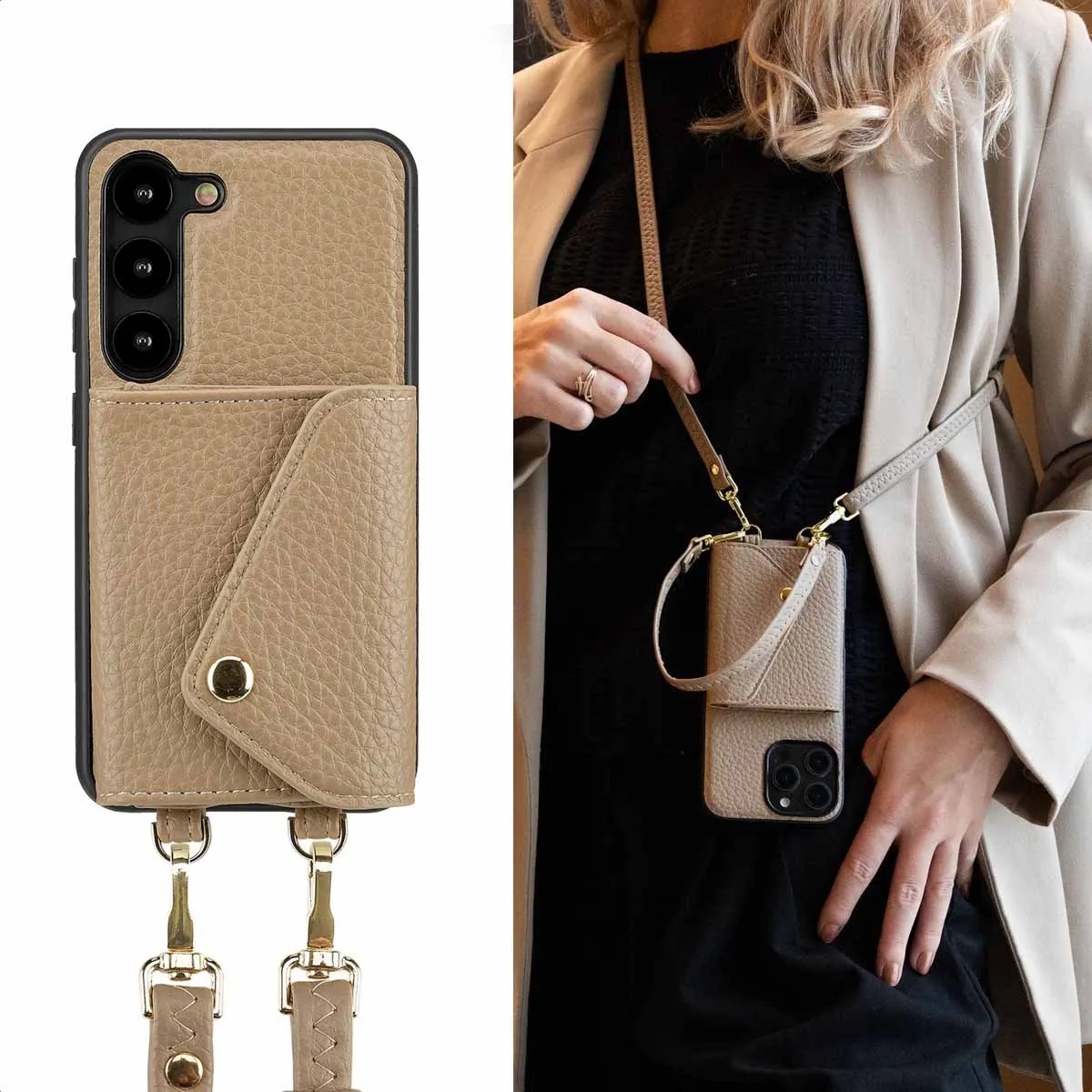 Selencia Koordhoes Samsung Galaxy S23 - Taupe