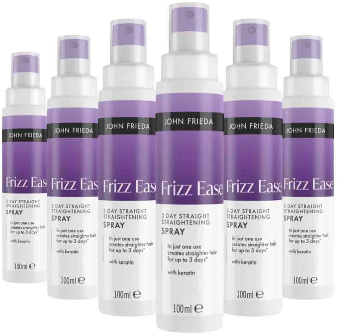 John Frieda Frizz Ease 3-Day Straight Spray 100ml - 6 Stuks