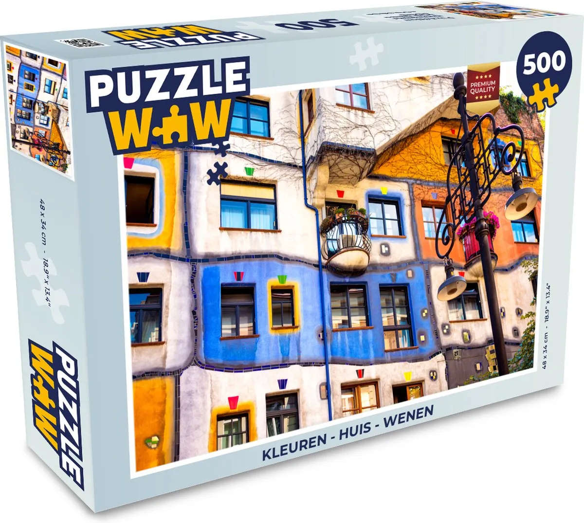 PuzzleWow Huis Wenen Legpuzzel 500 Stuks