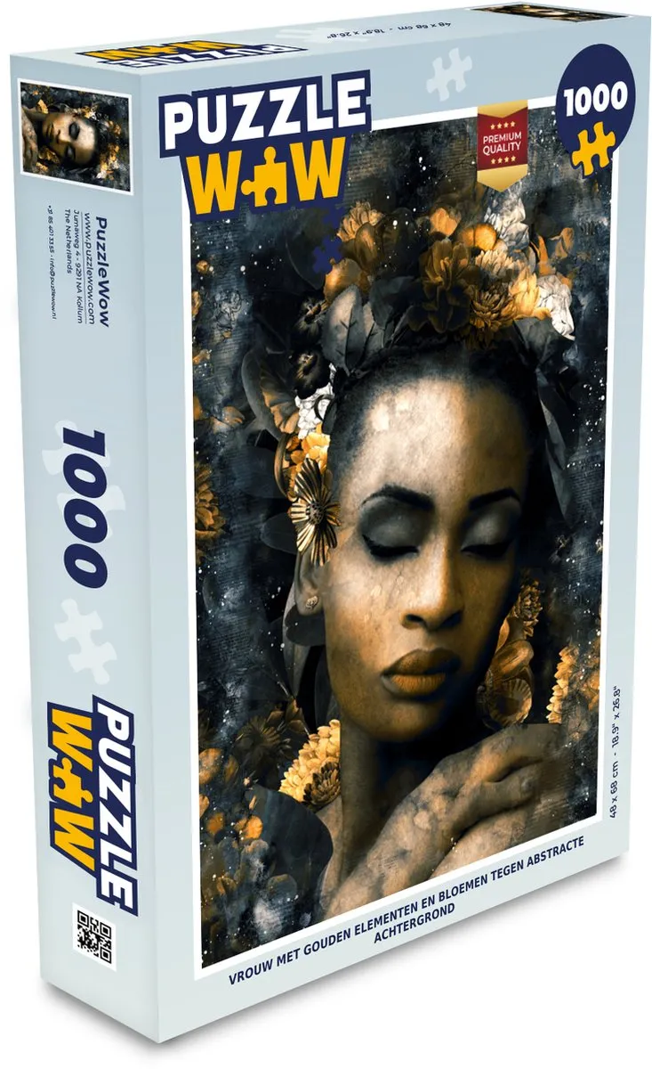 PuzzleWow Bloemen Abstract Legpuzzel 1000 Stuks