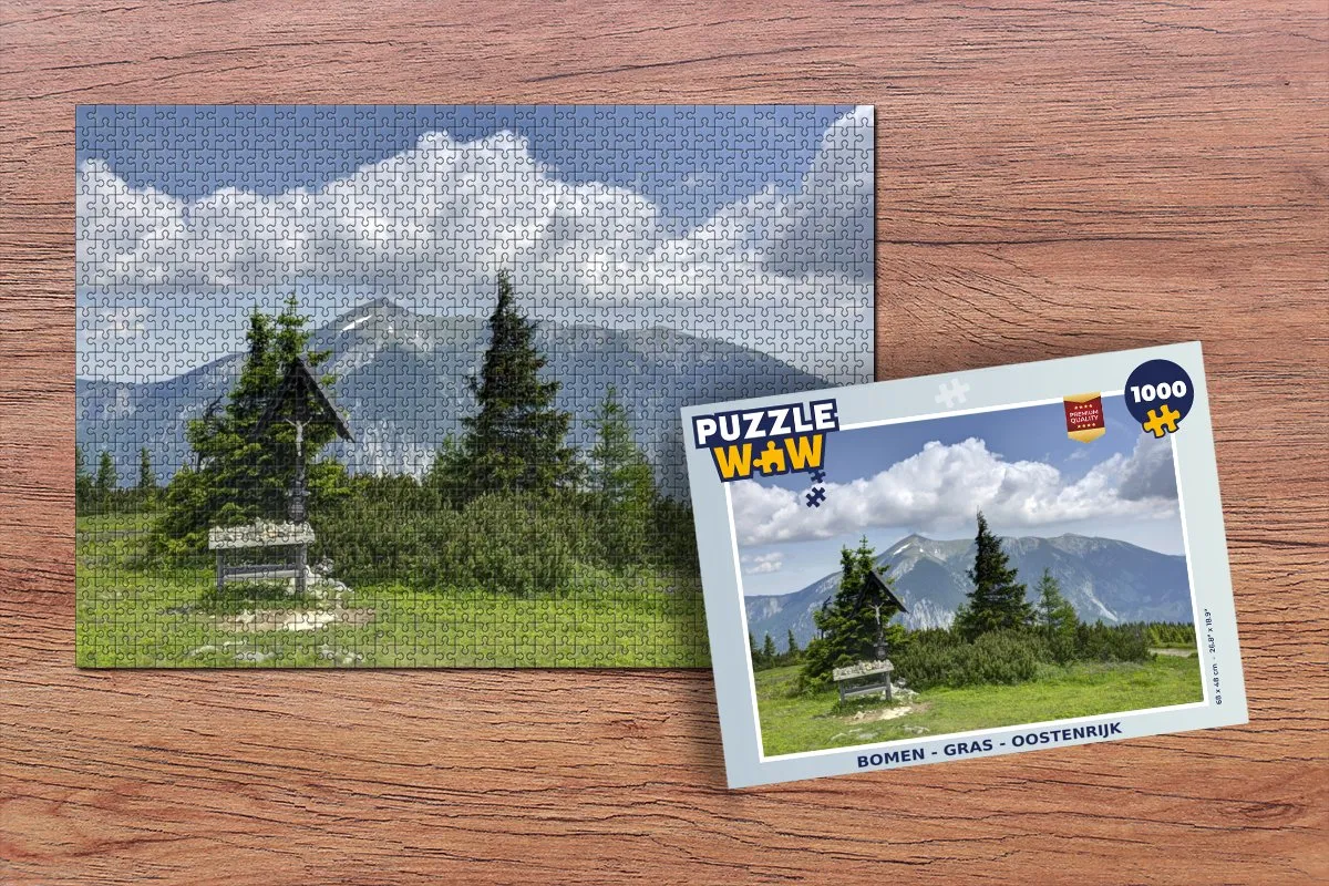 PuzzleWow Legpuzzel Bomen - 1000 Stuks - Multicolor