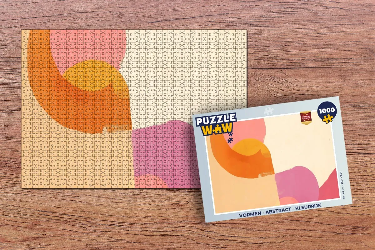 PuzzleWow Abstract Vormen Legpuzzel 1000 Stukjes