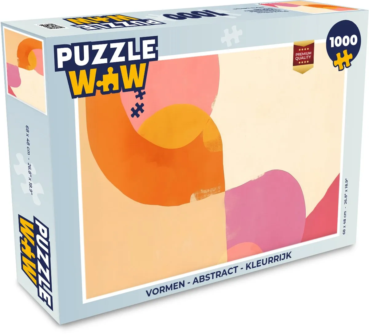 PuzzleWow Abstract Vormen Legpuzzel 1000 Stukjes