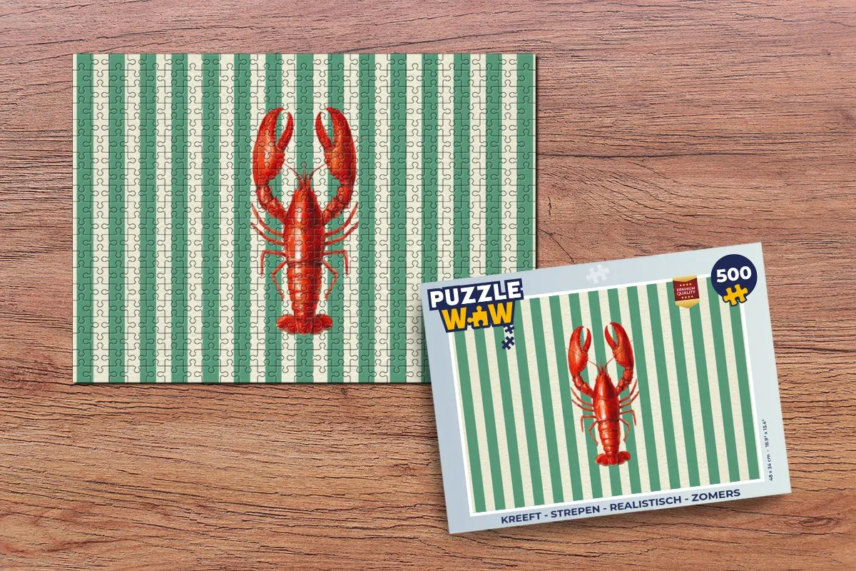 PuzzleWow Kreeft Legpuzzel 500 Stuks - Multicolor