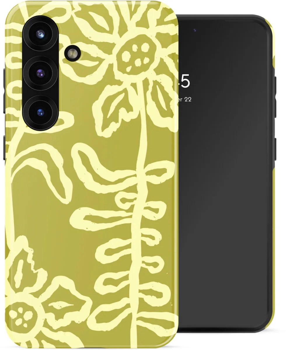 Selencia Hoesje Samsung Galaxy S25 Chalky Bloom