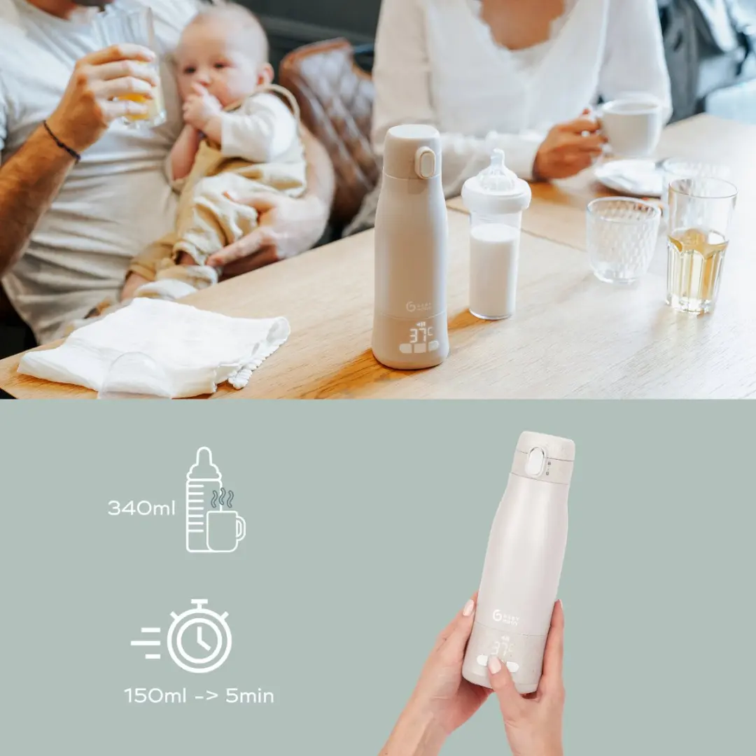 Babymoov Moov & Feed Flessenwarmer - Sand - afbeelding 5 van 6