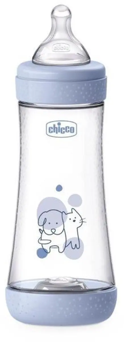 Chicco Perfect5 babyfles 300ml siliconen speen - Anti-koliekfles - afbeelding 2 van 2