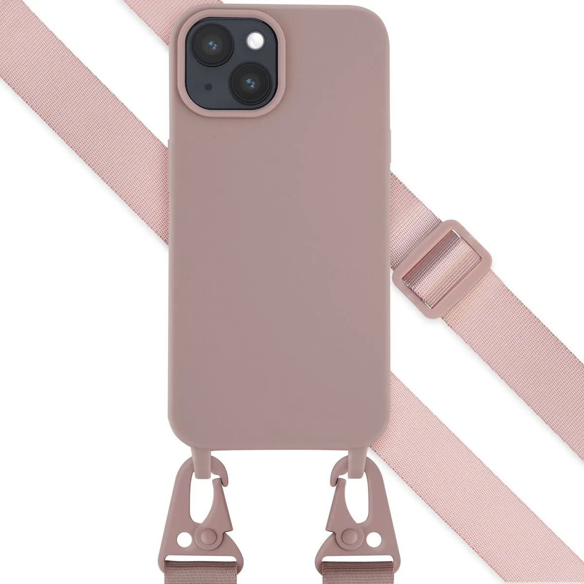 Selencia Hoesje iPhone 15 - Siliconen - Roze