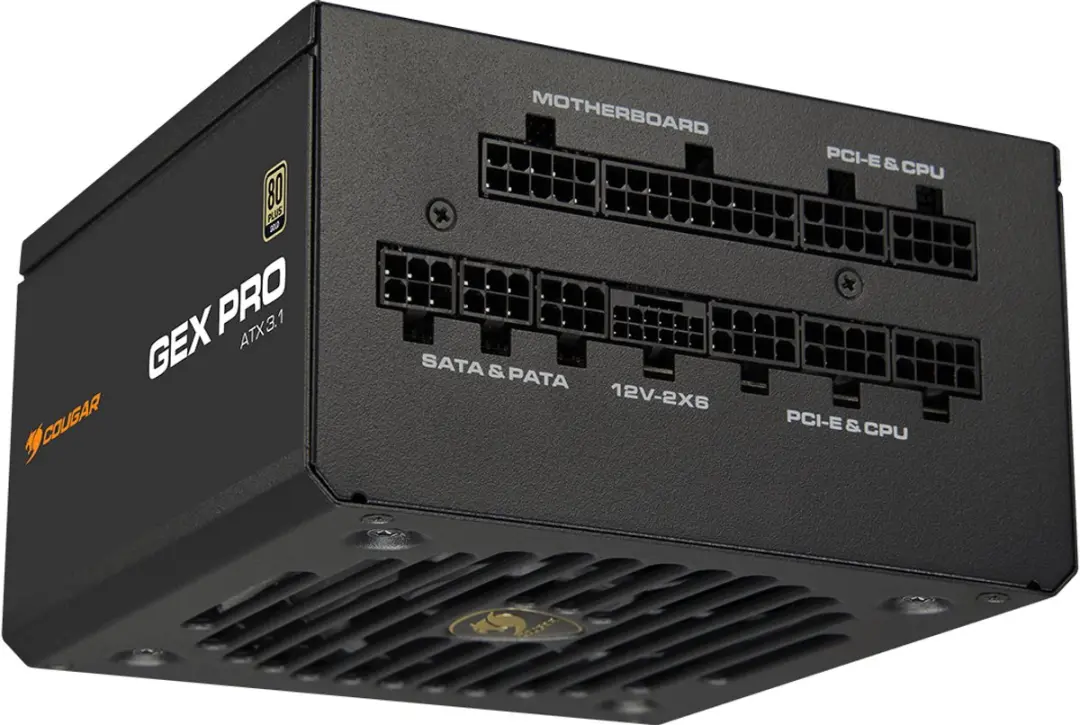 Cougar GEX Pro 750W ATX3.1 Voeding - Zwart