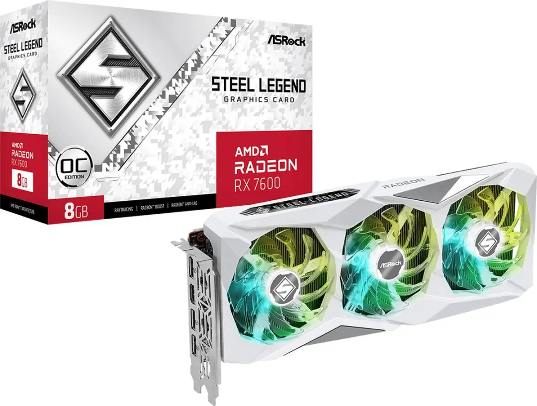 ASRock Radeon RX 7600 90-GA4DZZ-00UANF Videokaart - 8GB GDDR6