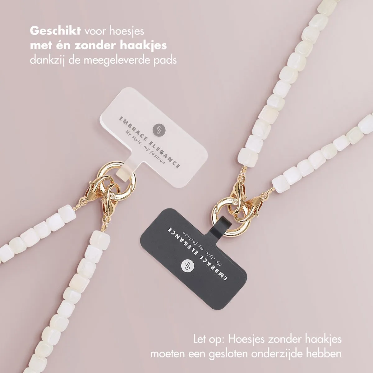 Selencia Universeel Telefoonkoord SH00083945 - Pearl White