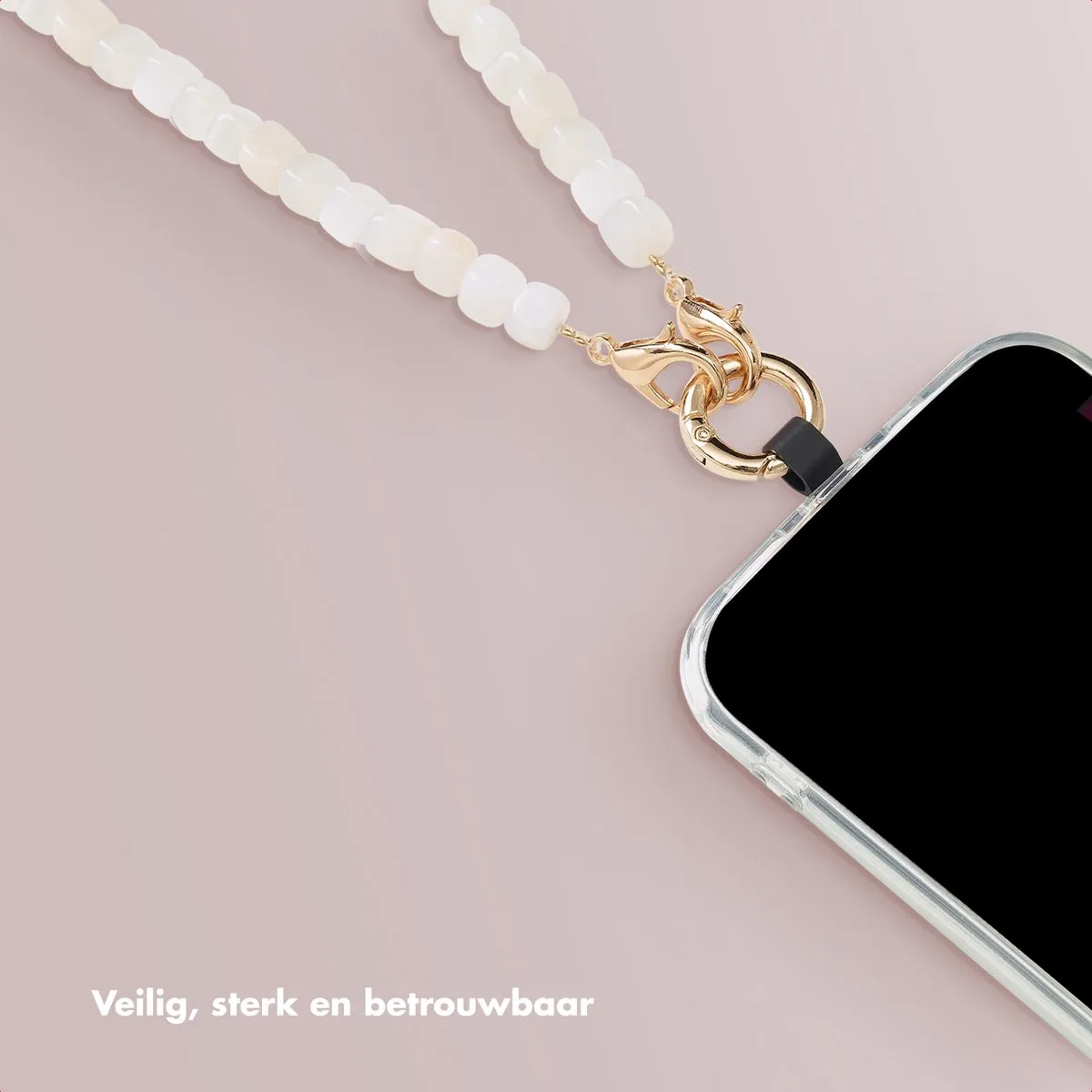 Selencia Universeel Telefoonkoord SH00083945 - Pearl White