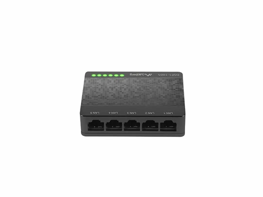 Lanberg DSP1-1005 5-Poorts Switch 10Gbps - Zwart