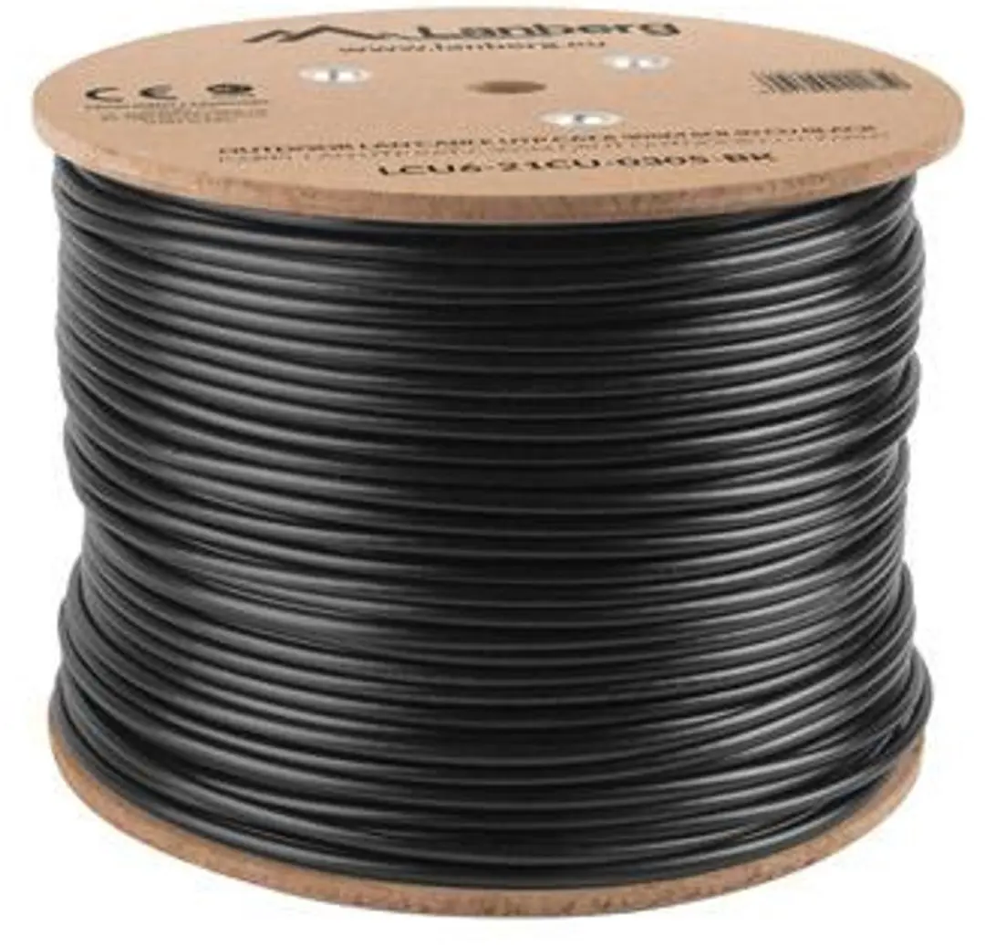 Lanberg CAT 6 UTP Netwerkkabel 305m - Outdoor - Zwart
