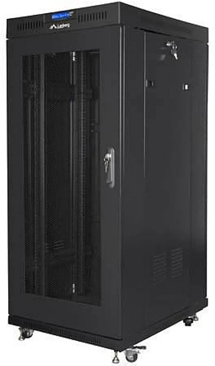 Lanberg FF01-8822-23BL rack 22U Vrijstaande rek Zwart